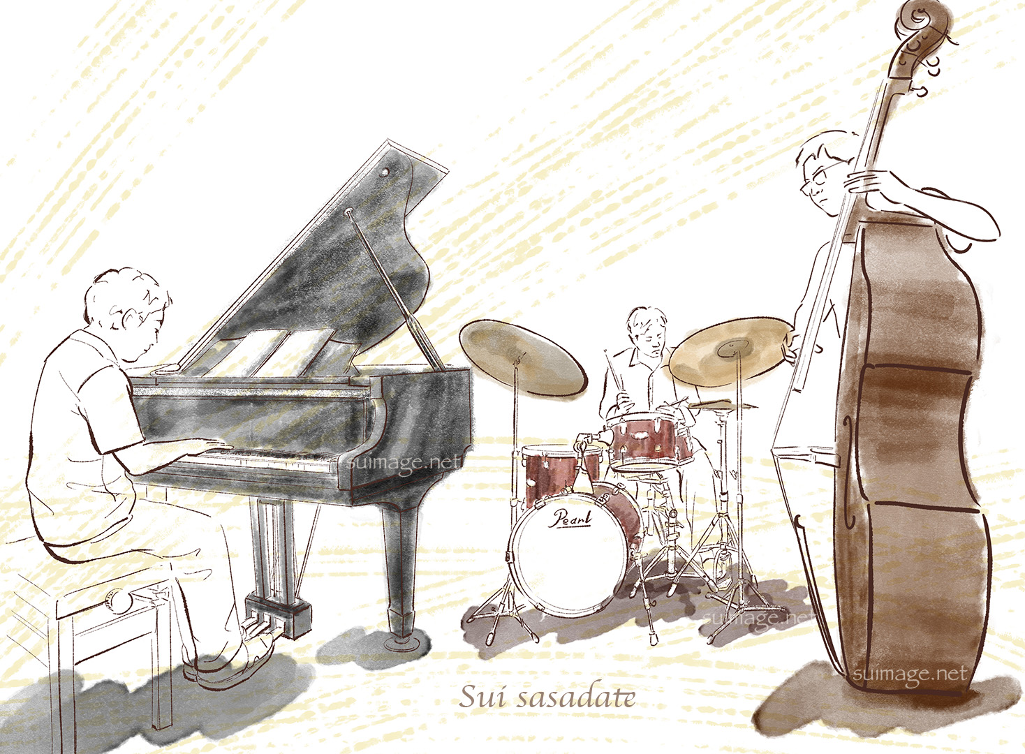 友人とジャズライブ（44KEYS TRIO）へ | イラストレーター ササダテ スイ