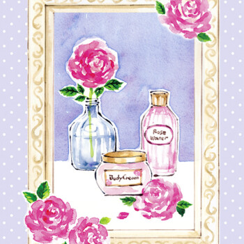 rose water,cream,バラの一輪ざし,化粧水